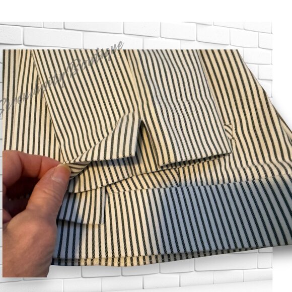 Ann Klein Sleek Classy Skinny Pin Stripe Pull On Jegging Career Dress Pants - Picture 7 of 13